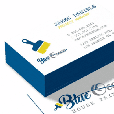 32pt Uncoated Painted-Edge business card
